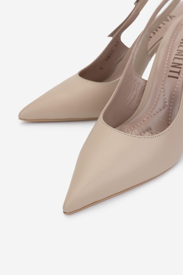  Valmenti Kadın Bej Topuklu Ayakkabı