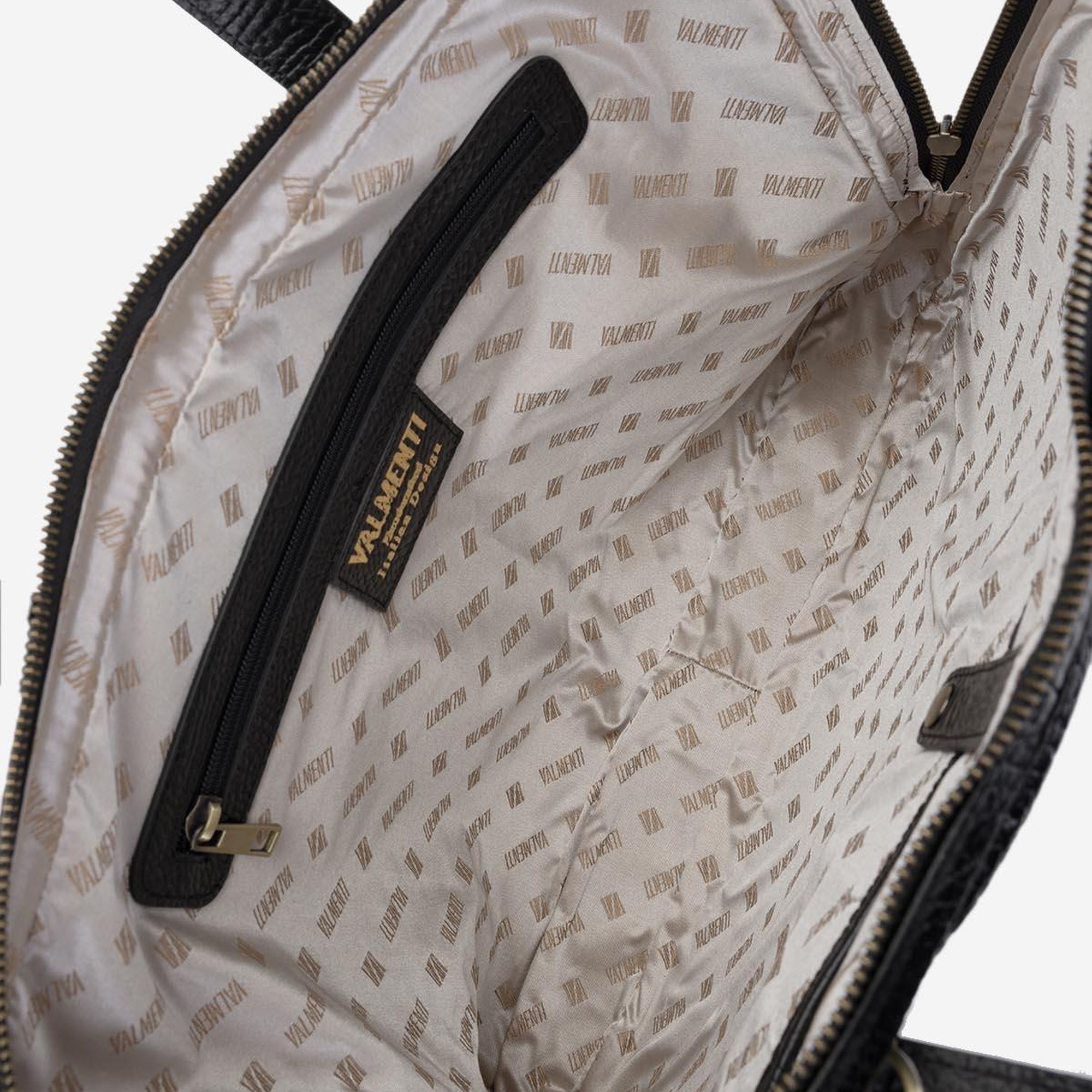 Valmenti Erkek Hakiki Deri Siyah Floter Evrak Çantası