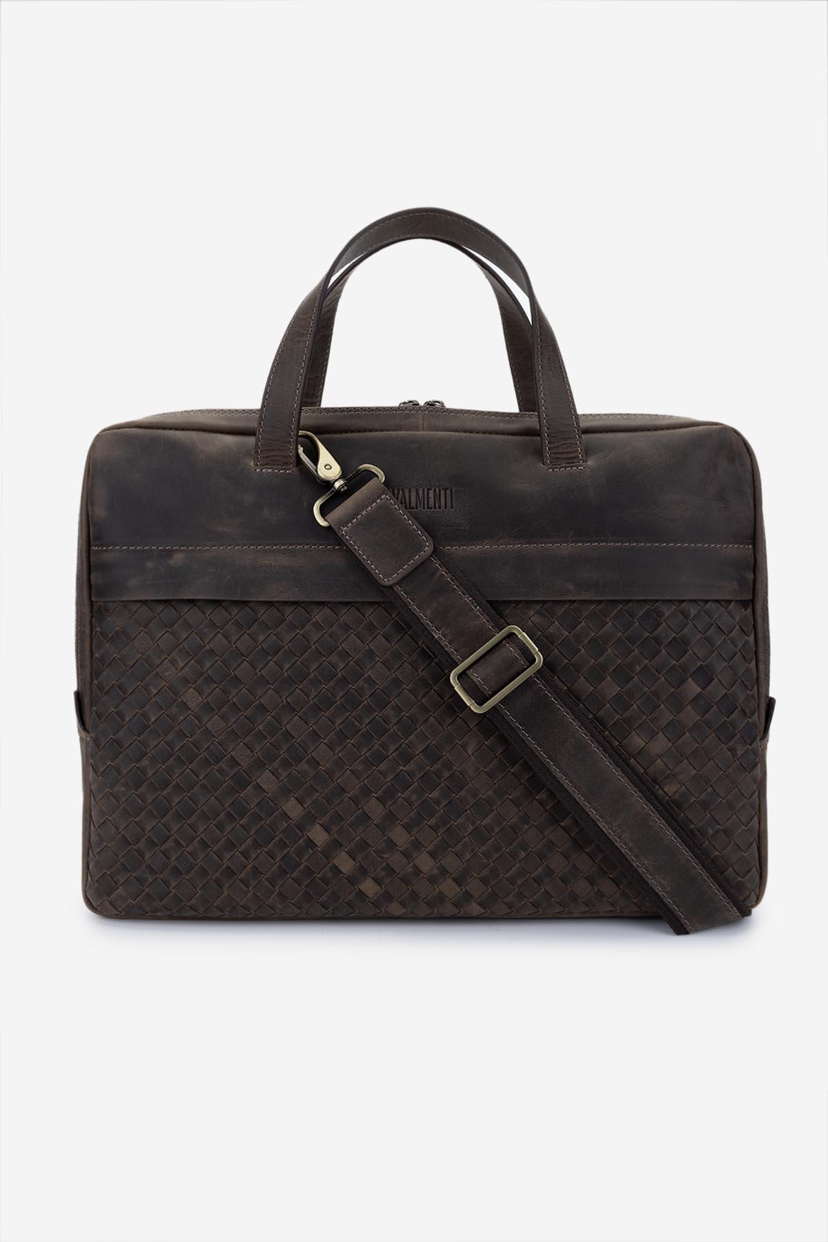  Valmenti Erkek Hakiki Deri Evrak Çantası