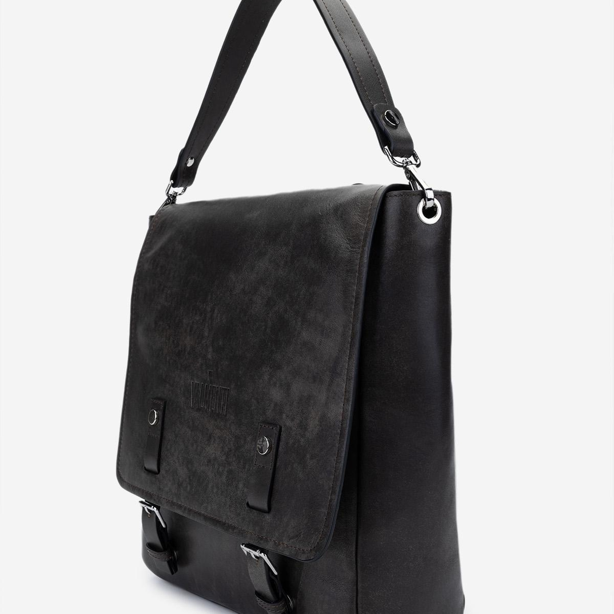 Valmenti Erkek Hakiki Deri Viski Eskitme Sırt Çantası