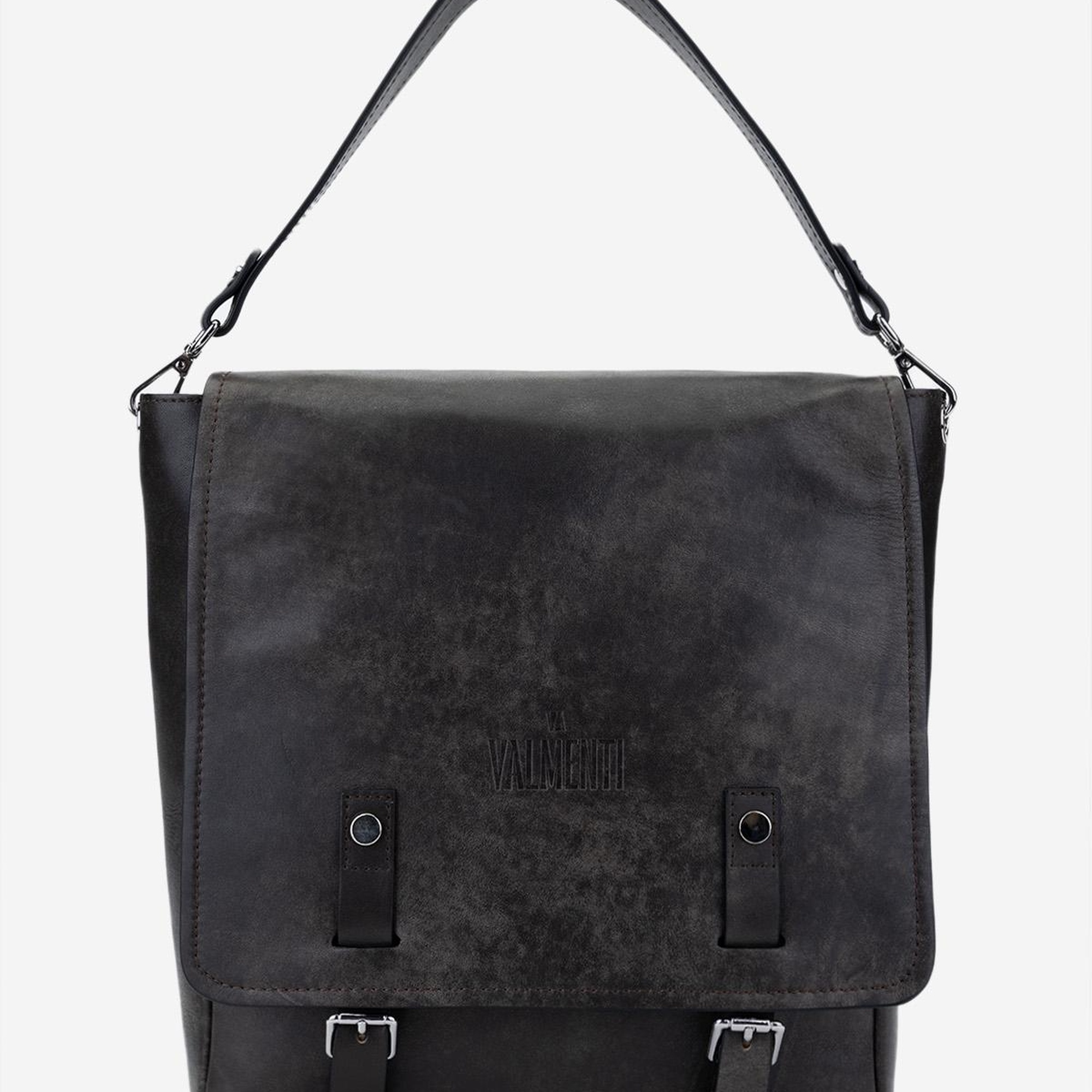 Valmenti Erkek Hakiki Deri Viski Eskitme Sırt Çantası