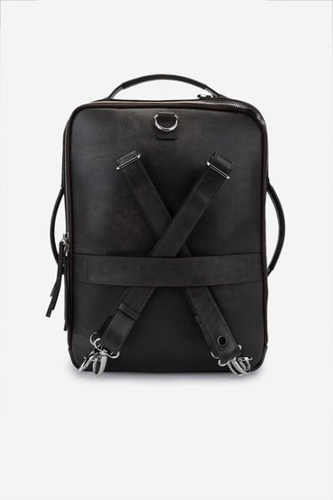  Valmenti Erkek Hakiki Deri Viski Eskitme Sırt & Evrak Çantası