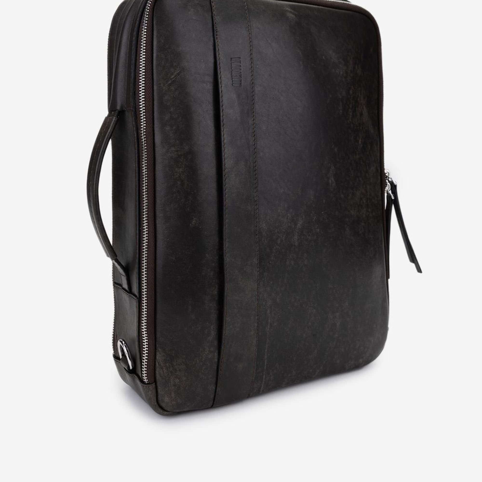 Valmenti Erkek Hakiki Deri Viski Eskitme Sırt & Evrak Çantası