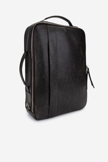  Valmenti Erkek Hakiki Deri Viski Eskitme Sırt & Evrak Çantası