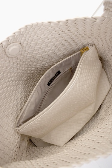  Valmenti Kadın Vegan Bej Omuz Çanta