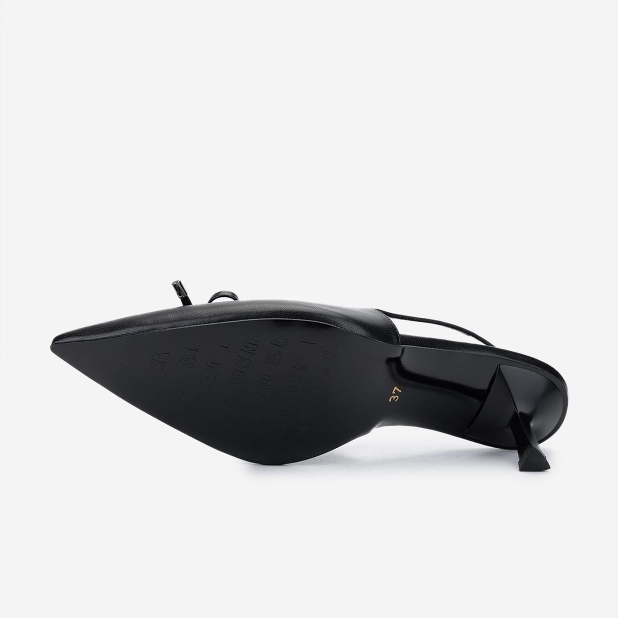 Valmenti Kadın Vegan Siyah Topuklu Ayakkabı