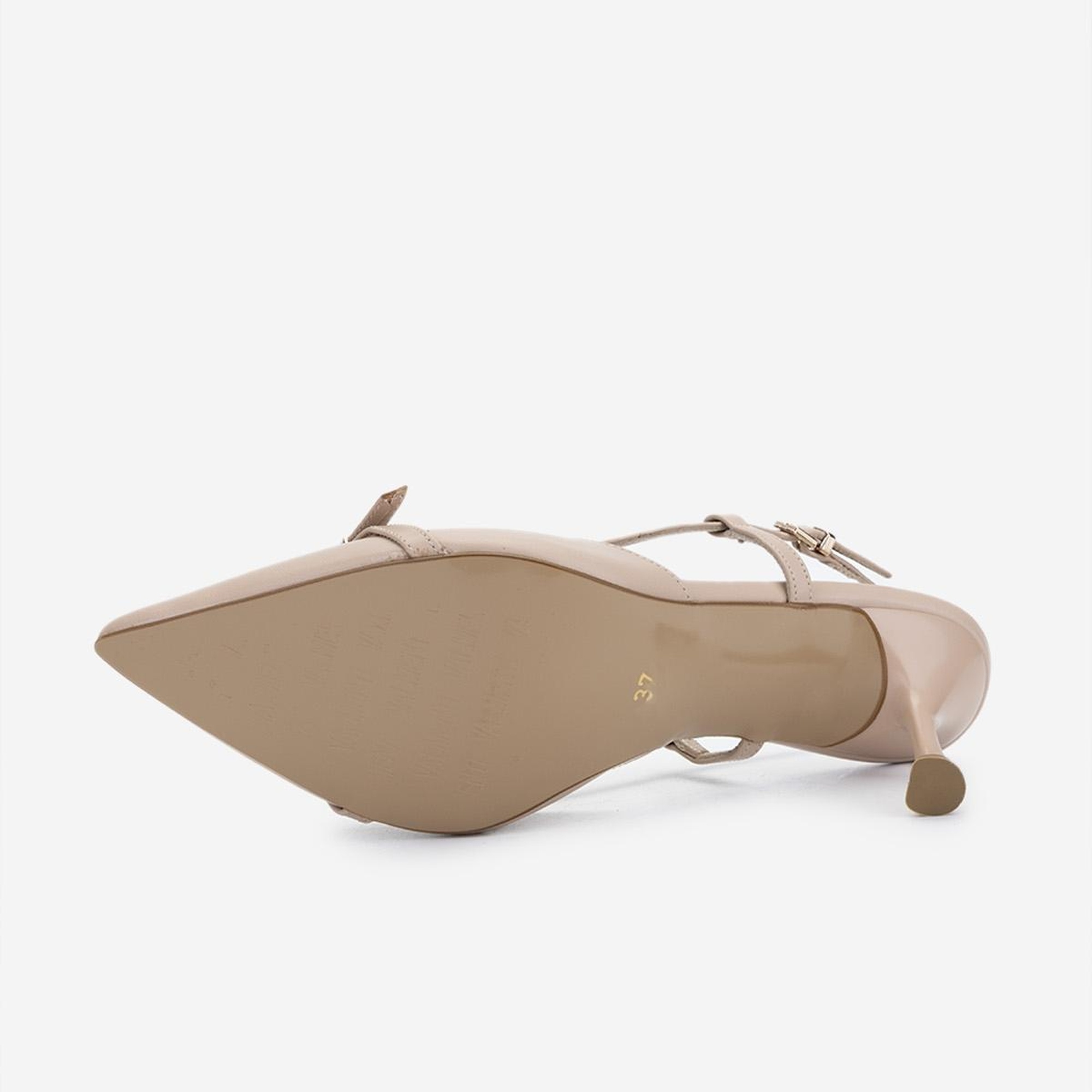 Valmenti Kadın Vegan Bej Topuklu Ayakkabı