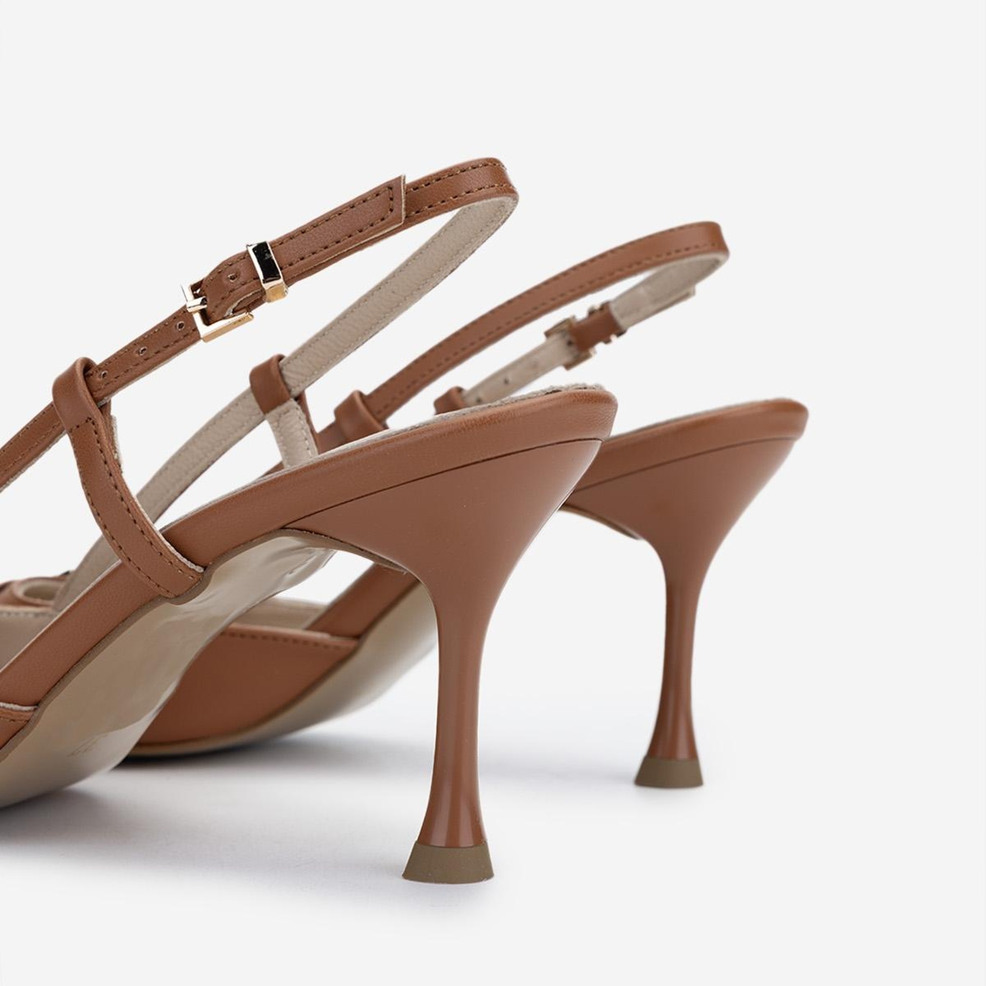 Valmenti Kadın Vegan Taba Topuklu Ayakkabı