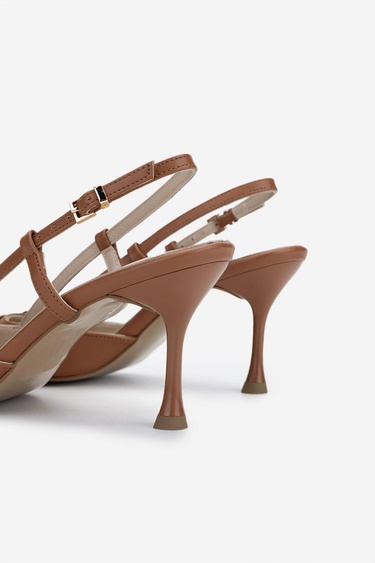  Valmenti Kadın Vegan Taba Topuklu Ayakkabı