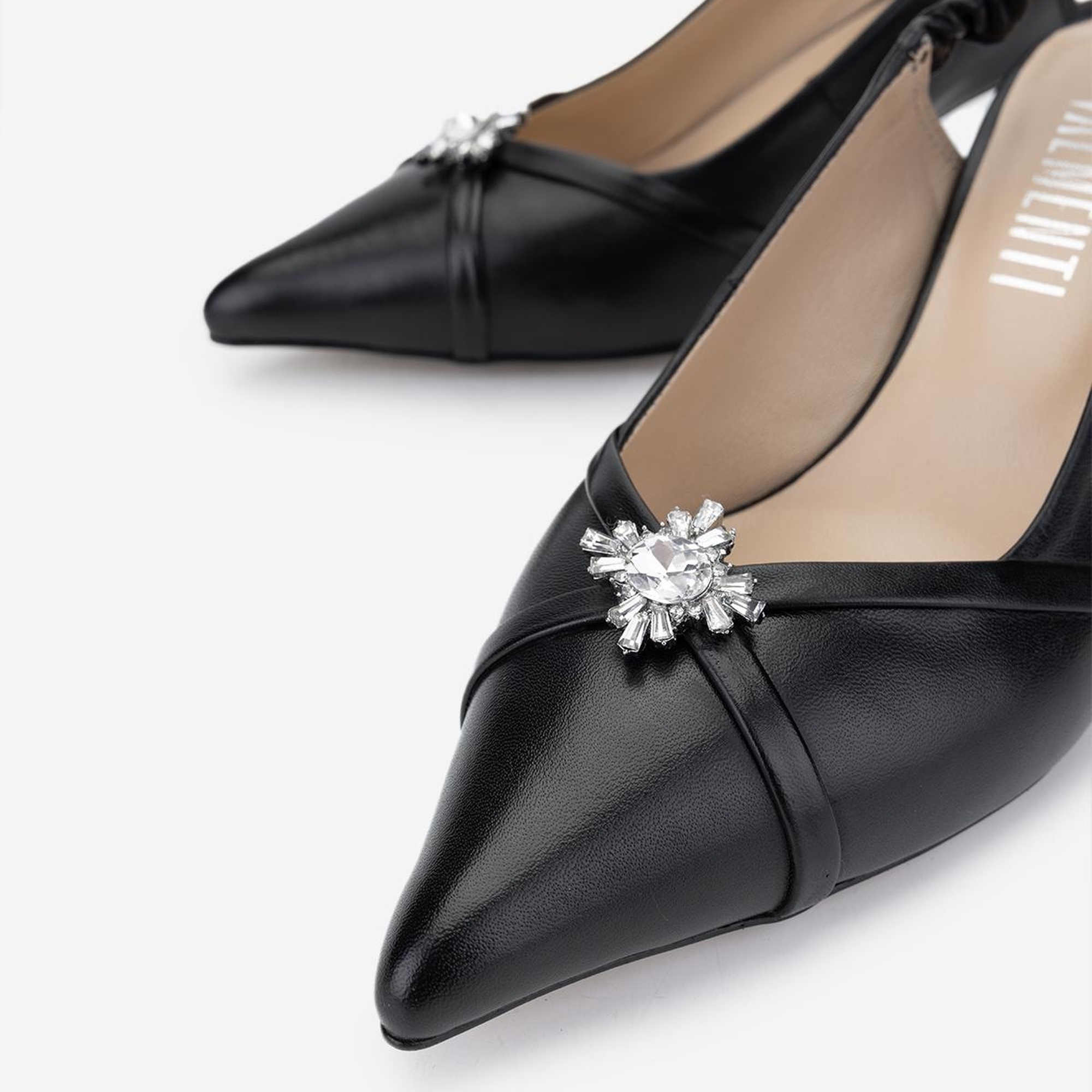 Valmenti Kadın Siyah Topuklu Ayakkabı