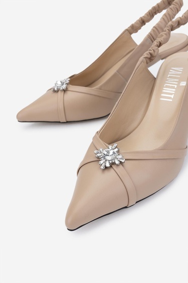  Valmenti Kadın Vizon Topuklu Ayakkabı