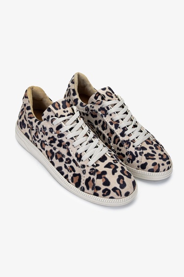  Valmenti Kadın Hakiki Deri Leopar Sneakers & Spor Ayakkabı