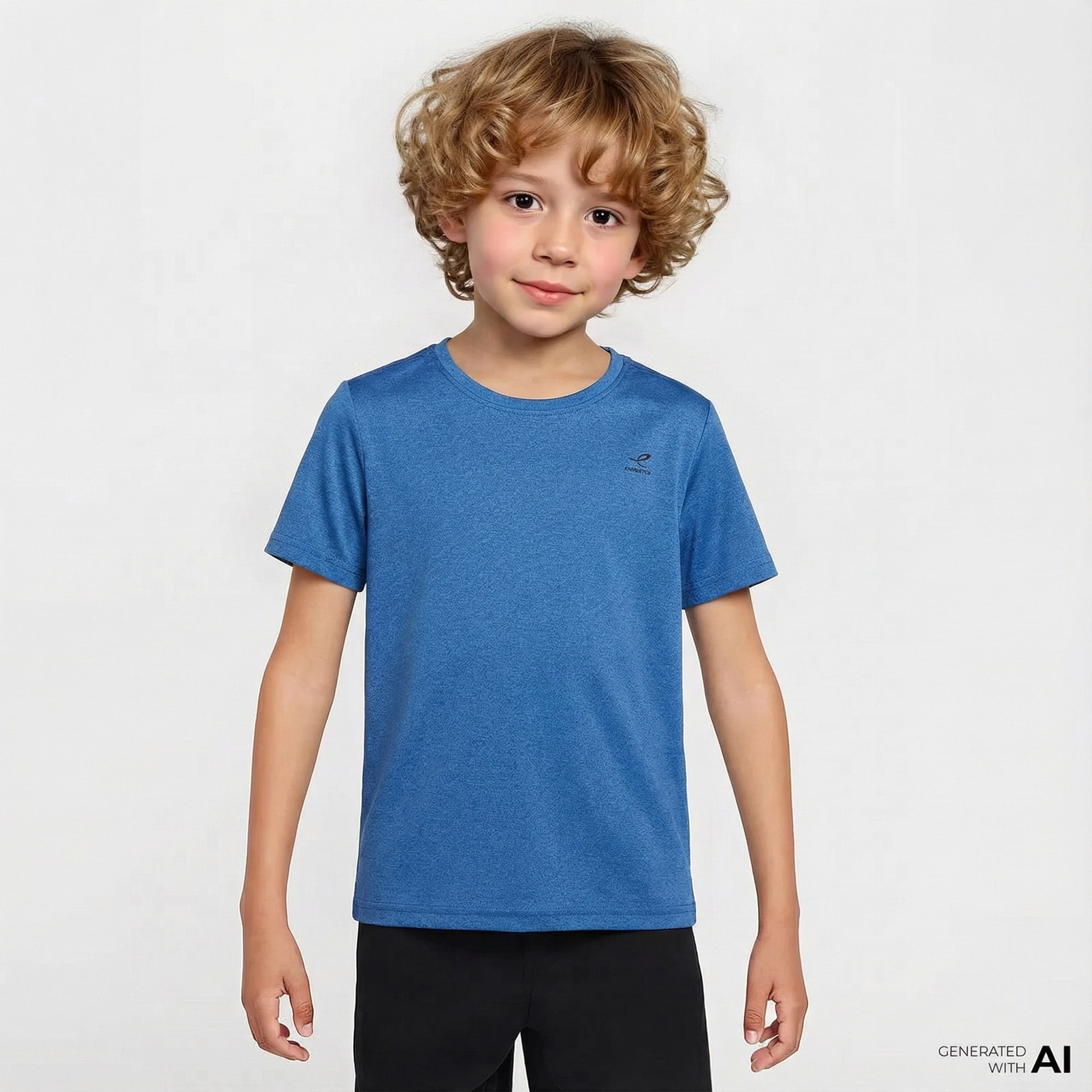 Energetics Tibo B Çocuk Mavi Antrenman T-Shirt