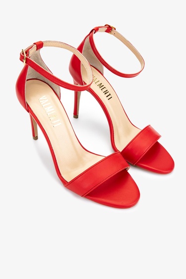  Valmenti Kadın Kırmızı Topuklu Ayakkabı