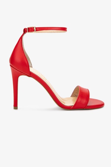  Valmenti Kadın Kırmızı Topuklu Ayakkabı