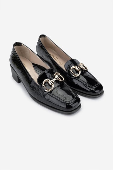  Valmenti Kadın Hakiki Deri Siyah Comfort Ayakkabı