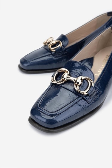  Valmenti Kadın Hakiki Deri Mavi Comfort Ayakkabı