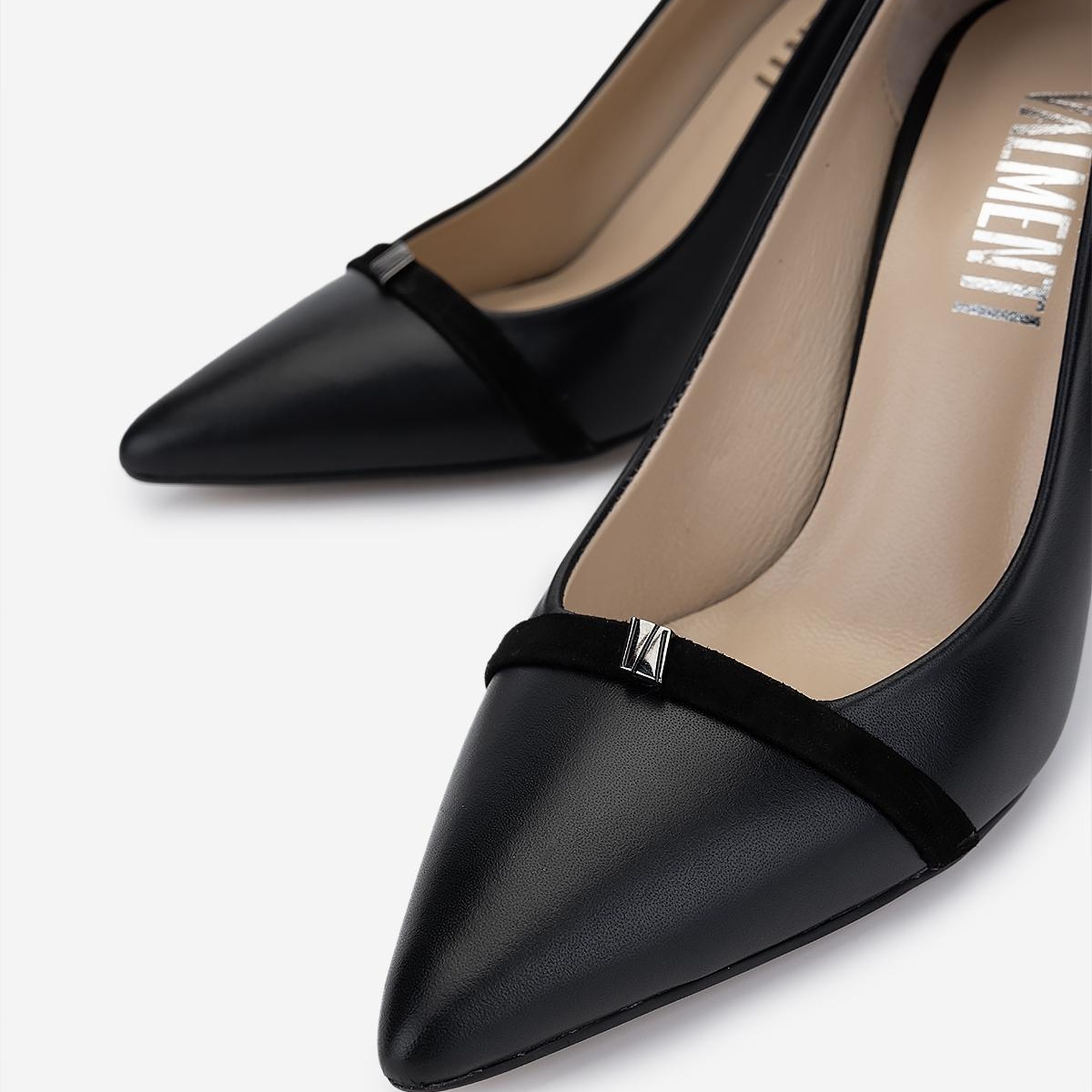 Valmenti Kadın Hakiki Deri Siyah Deri Topuklu Ayakkabı