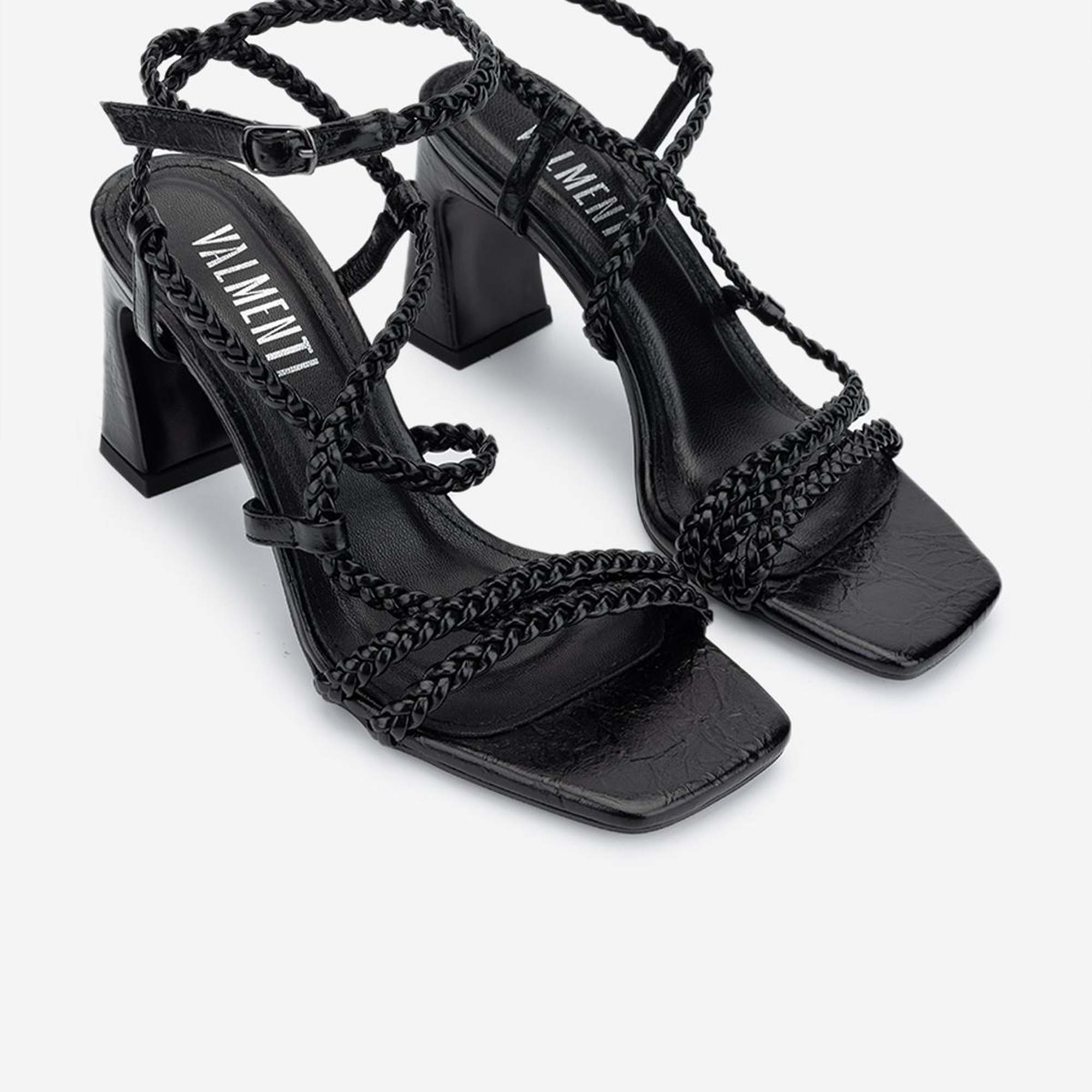 Valmenti Kadın Vegan Siyah Topuklu Ayakkabı