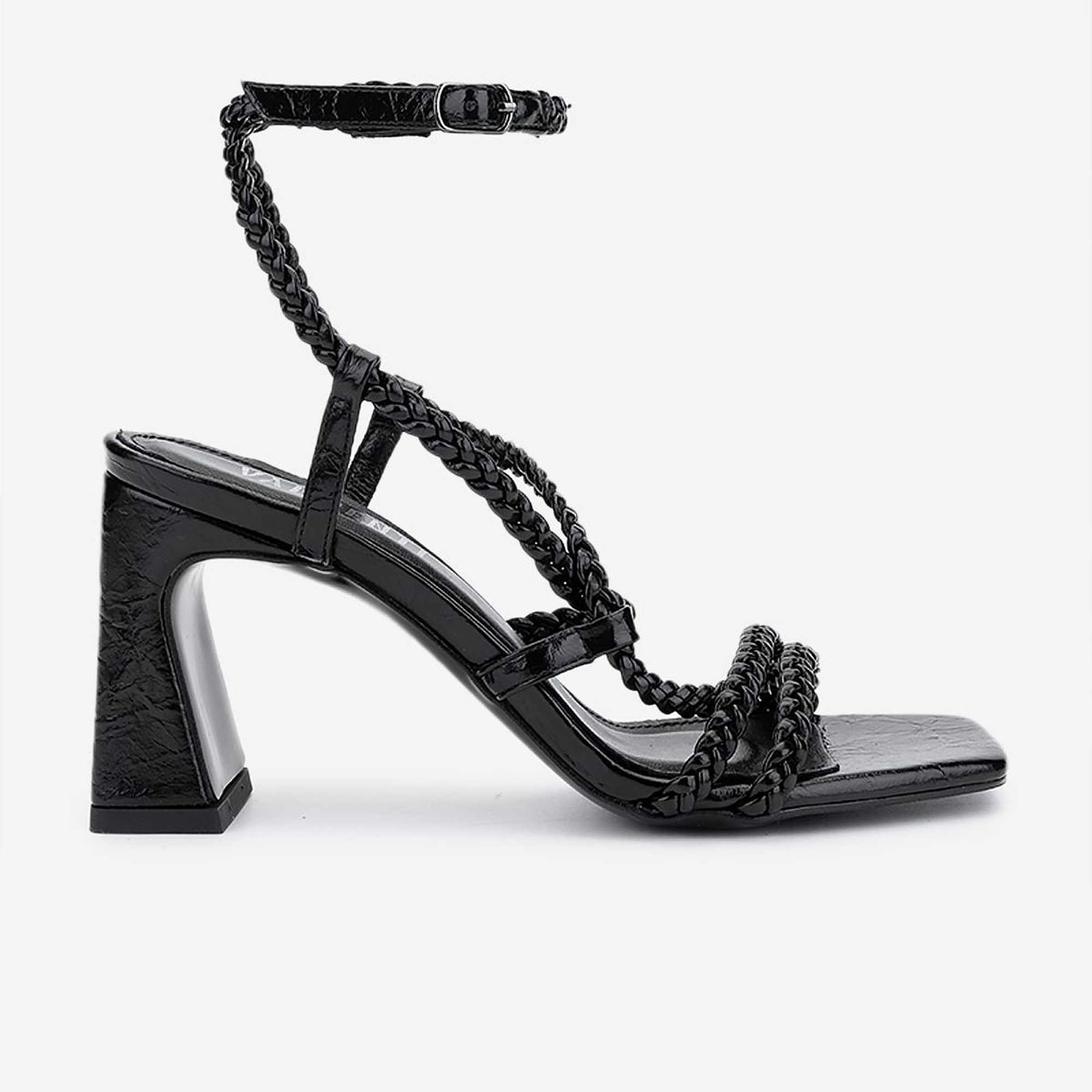 Valmenti Kadın Vegan Siyah Topuklu Ayakkabı