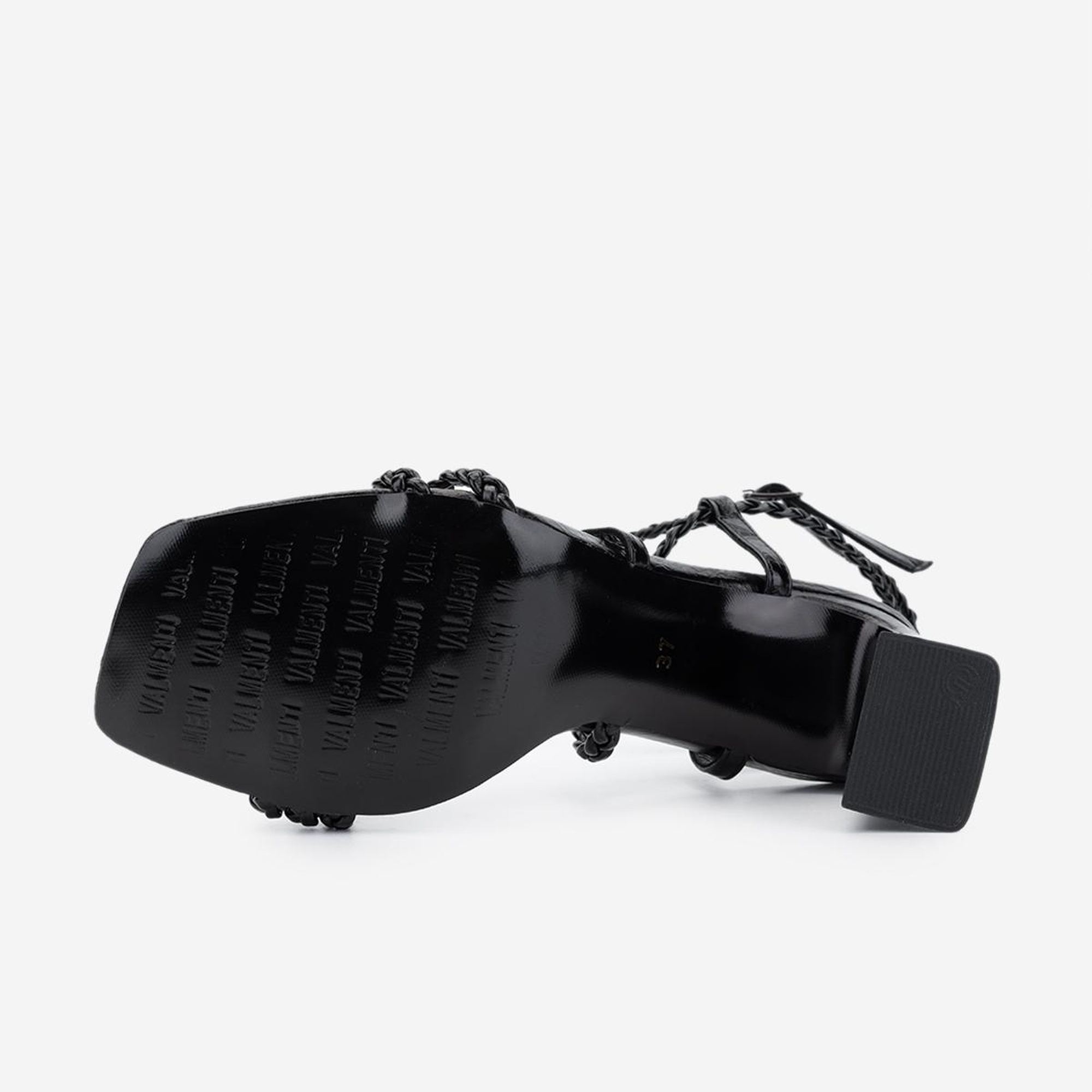 Valmenti Kadın Vegan Siyah Topuklu Ayakkabı