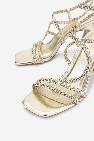  Valmenti Kadın Vegan Bej Topuklu Ayakkabı