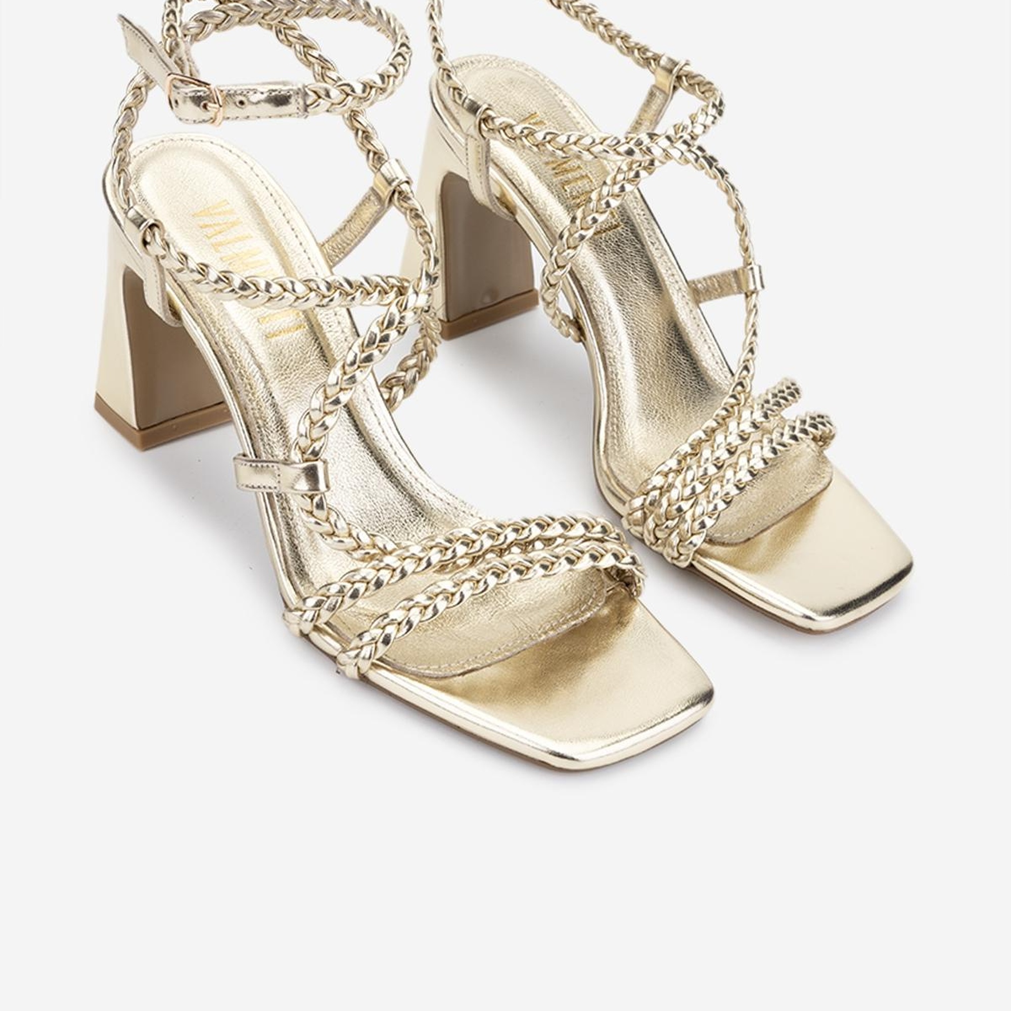 Valmenti Kadın Vegan Bej Topuklu Ayakkabı