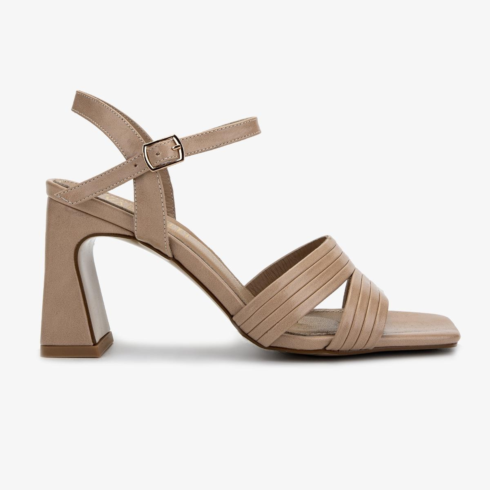 Valmenti Kadın Vegan Bej Topuklu Ayakkabı