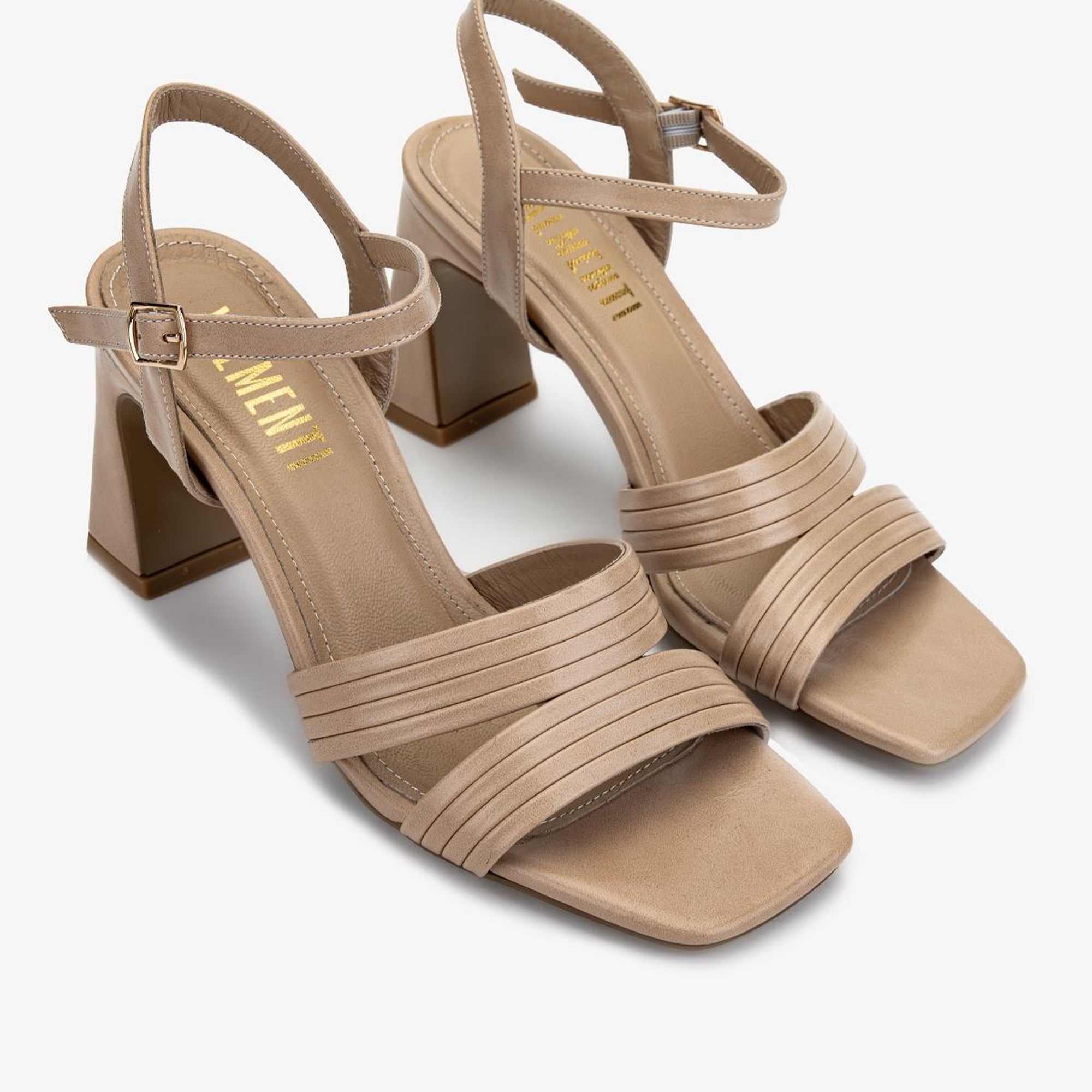 Valmenti Kadın Vegan Bej Topuklu Ayakkabı