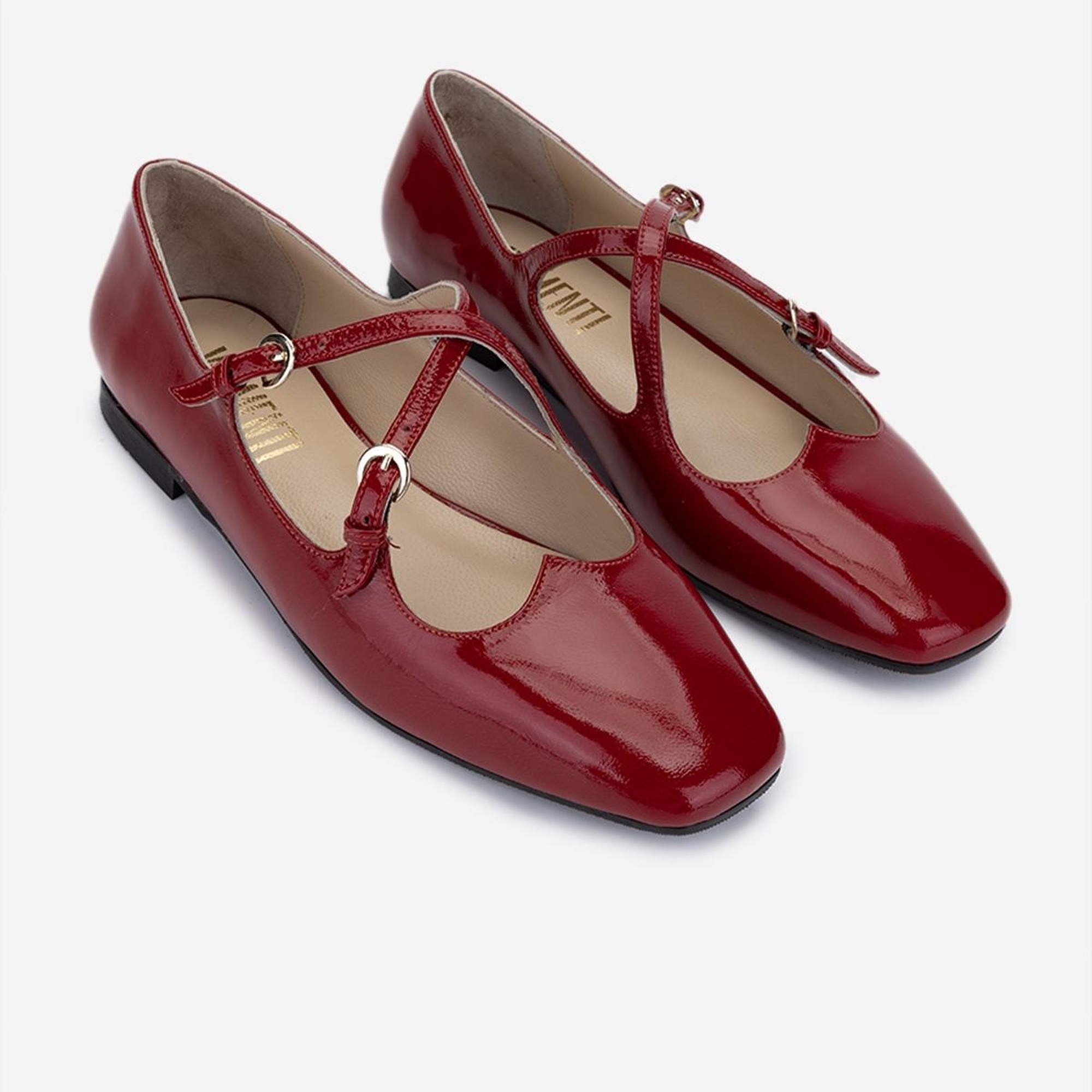 Valmenti Kadın Hakiki Deri Kırmızı Rugan Casual Ayakkabı