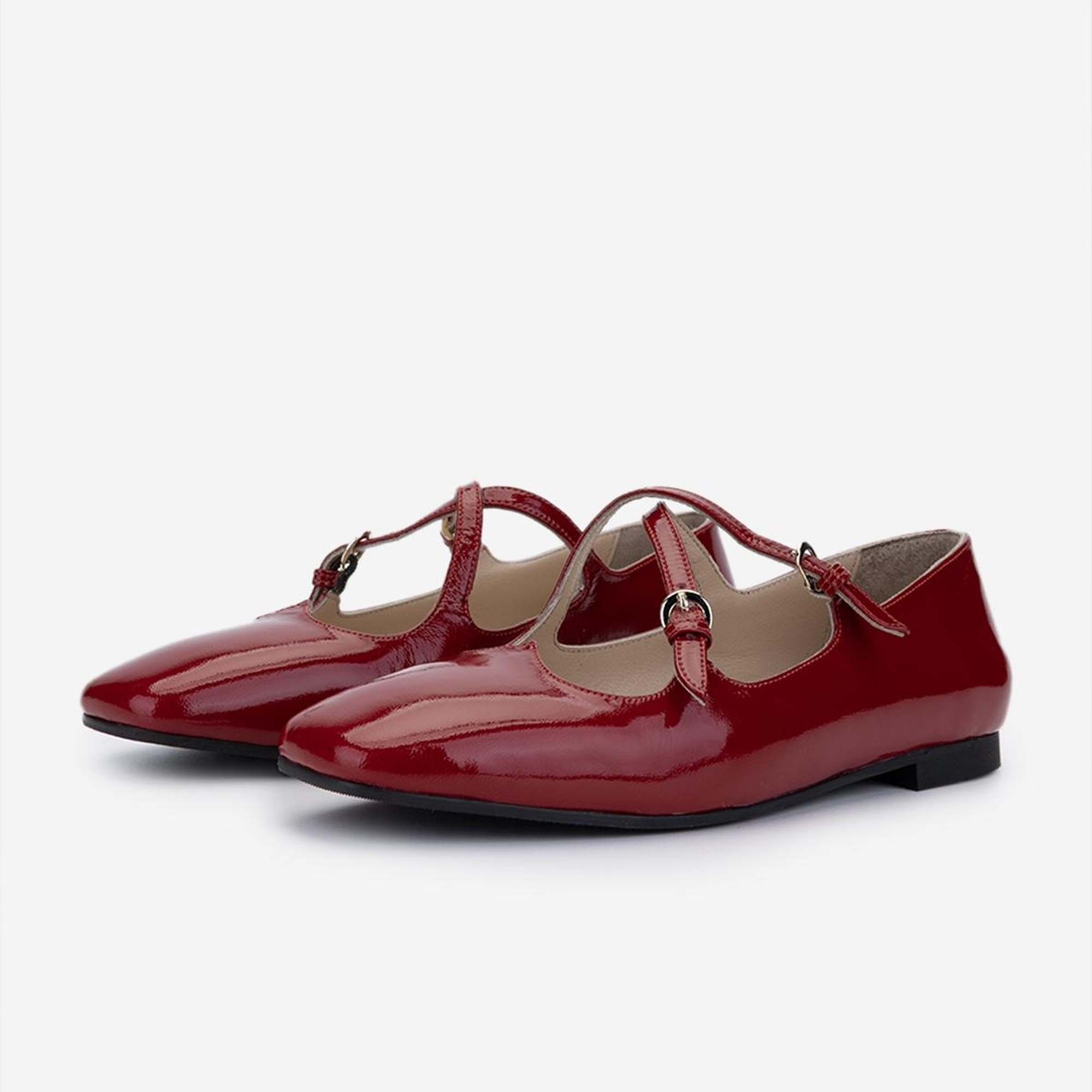 Valmenti Kadın Hakiki Deri Kırmızı Rugan Casual Ayakkabı