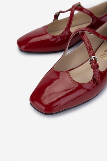  Valmenti Kadın Hakiki Deri Kırmızı Rugan Casual Ayakkabı