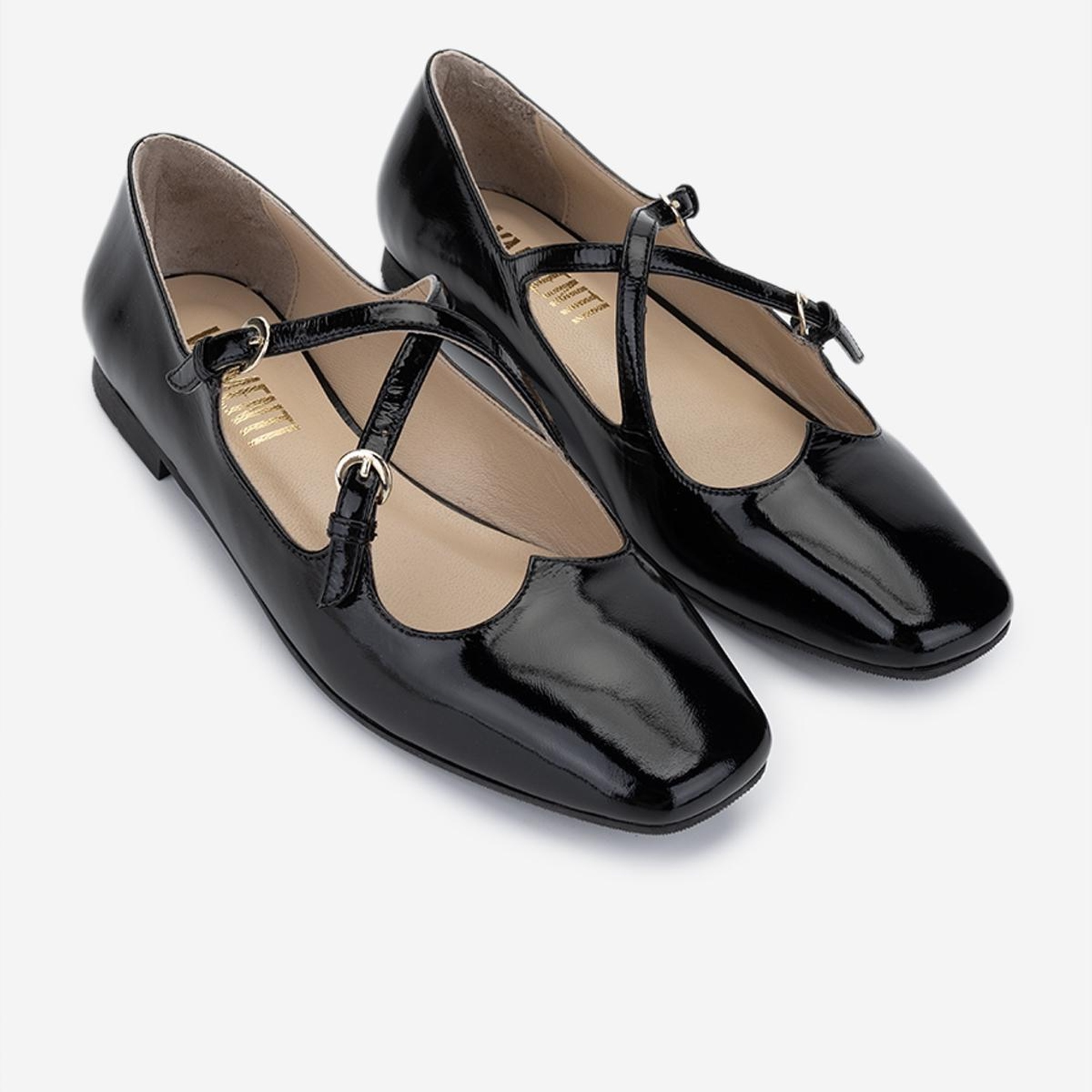 Valmenti Kadın Hakiki Deri Siyah Rugan Casual Ayakkabı