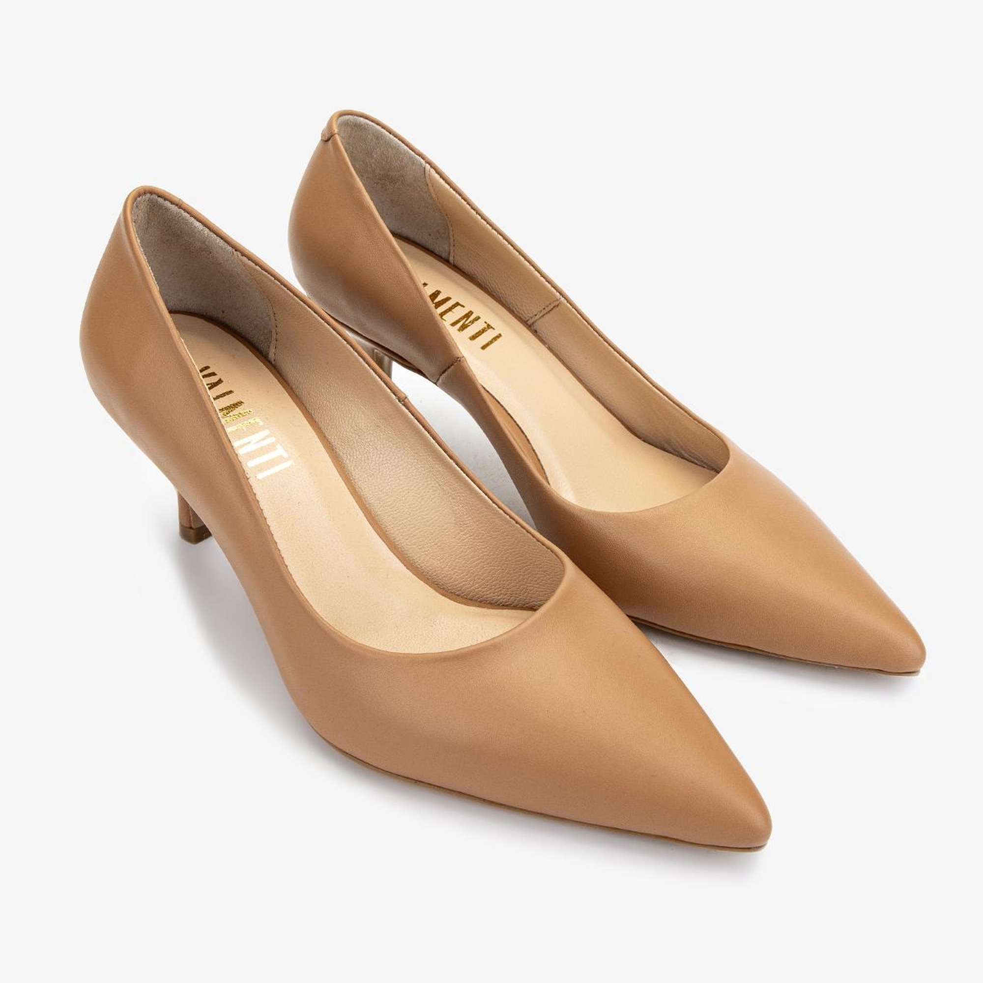 Valmenti Kadın Taba Deri Topuklu Ayakkabı