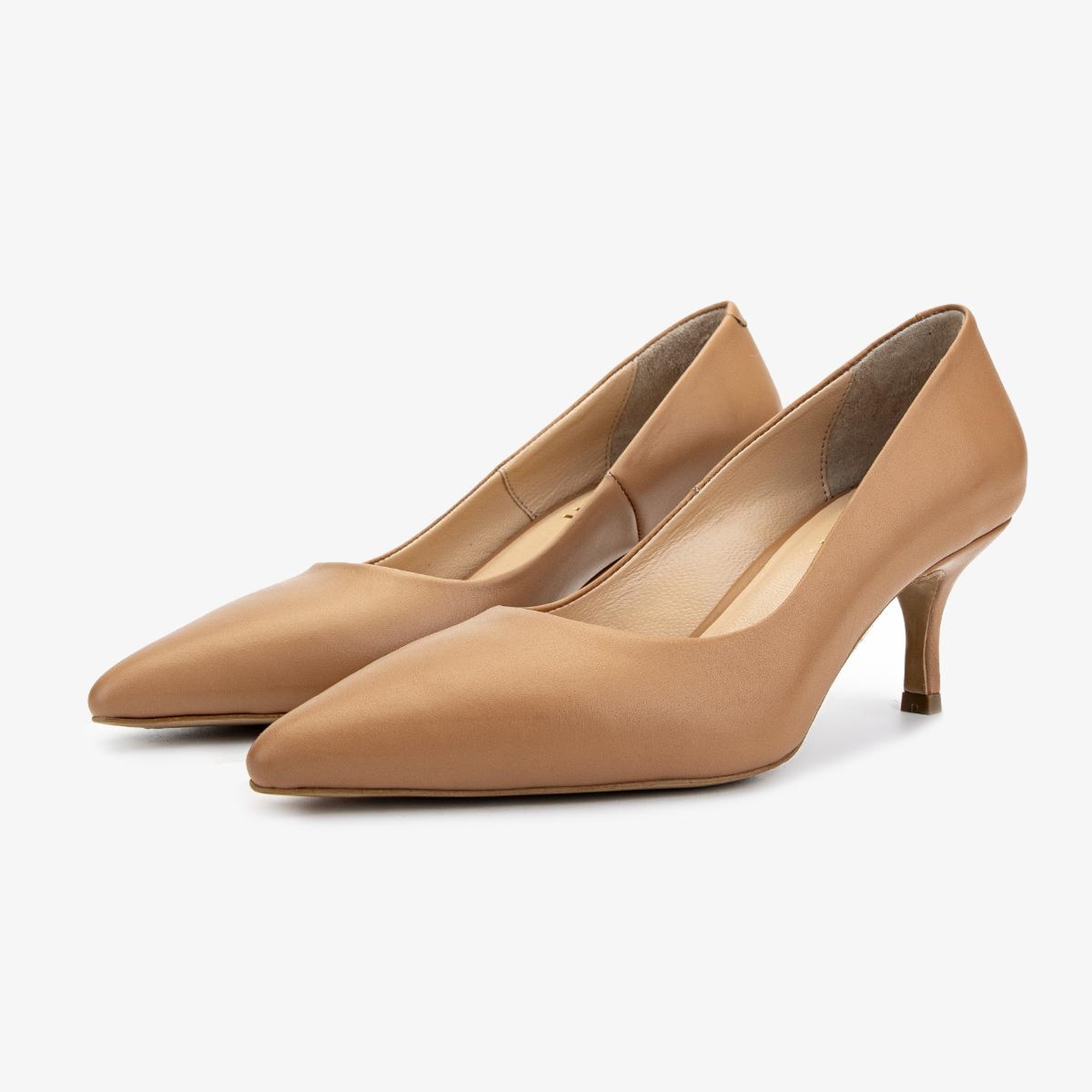 Valmenti Kadın Taba Deri Topuklu Ayakkabı