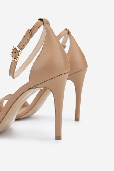  Valmenti Kadın Taba Deri Topuklu Ayakkabı