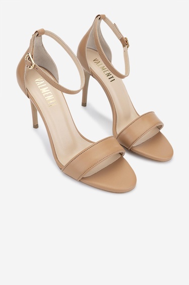  Valmenti Kadın Taba Deri Topuklu Ayakkabı