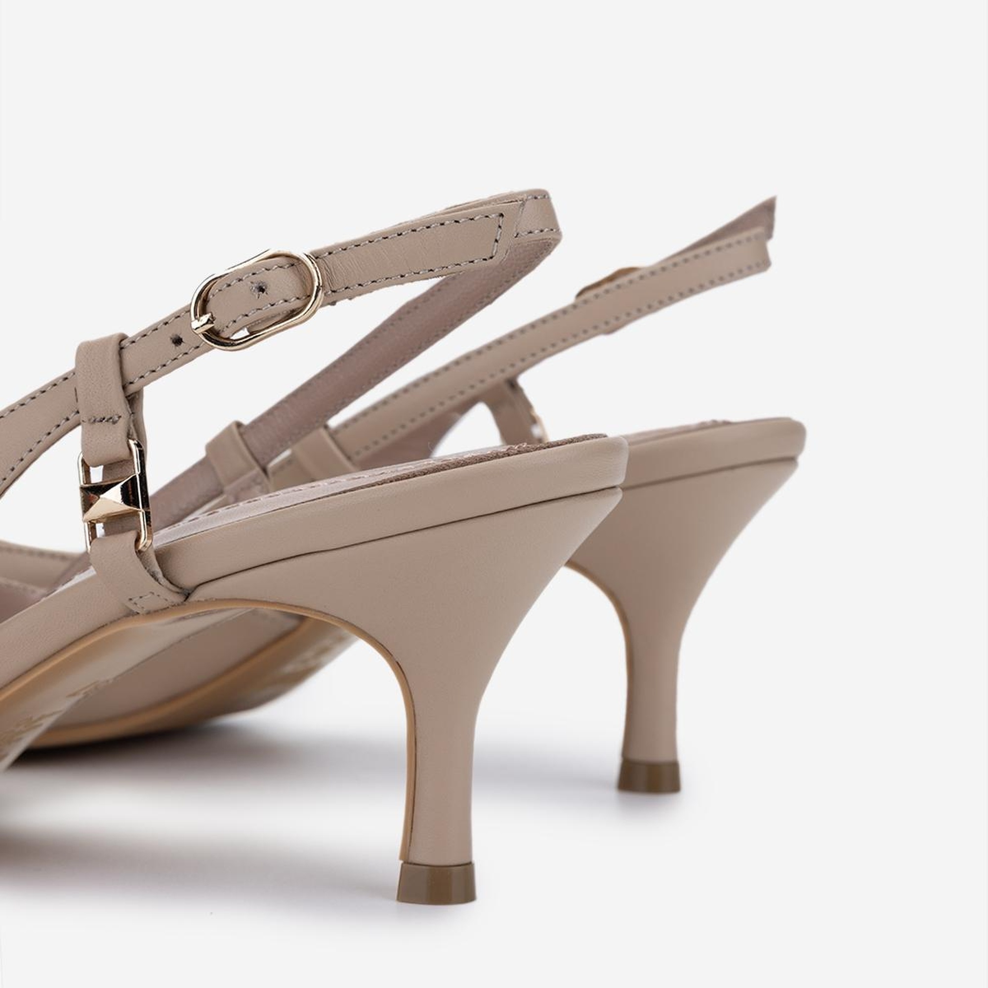 Valmenti Kadın Bej Topuklu Ayakkabı