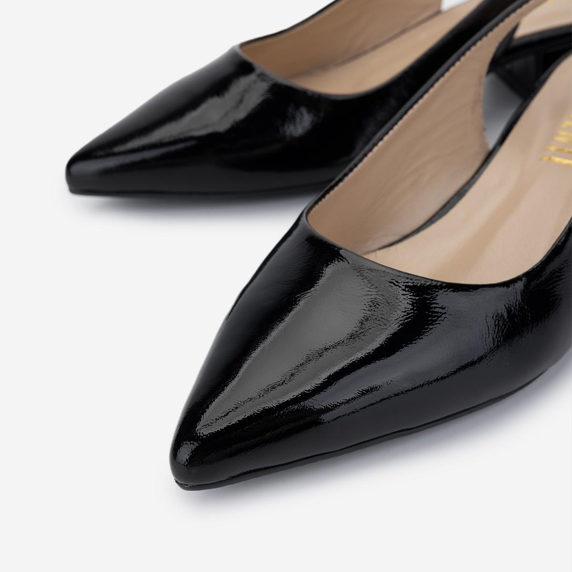 Valmenti Kadın Hakiki Deri Siyah Topuklu Ayakkabı