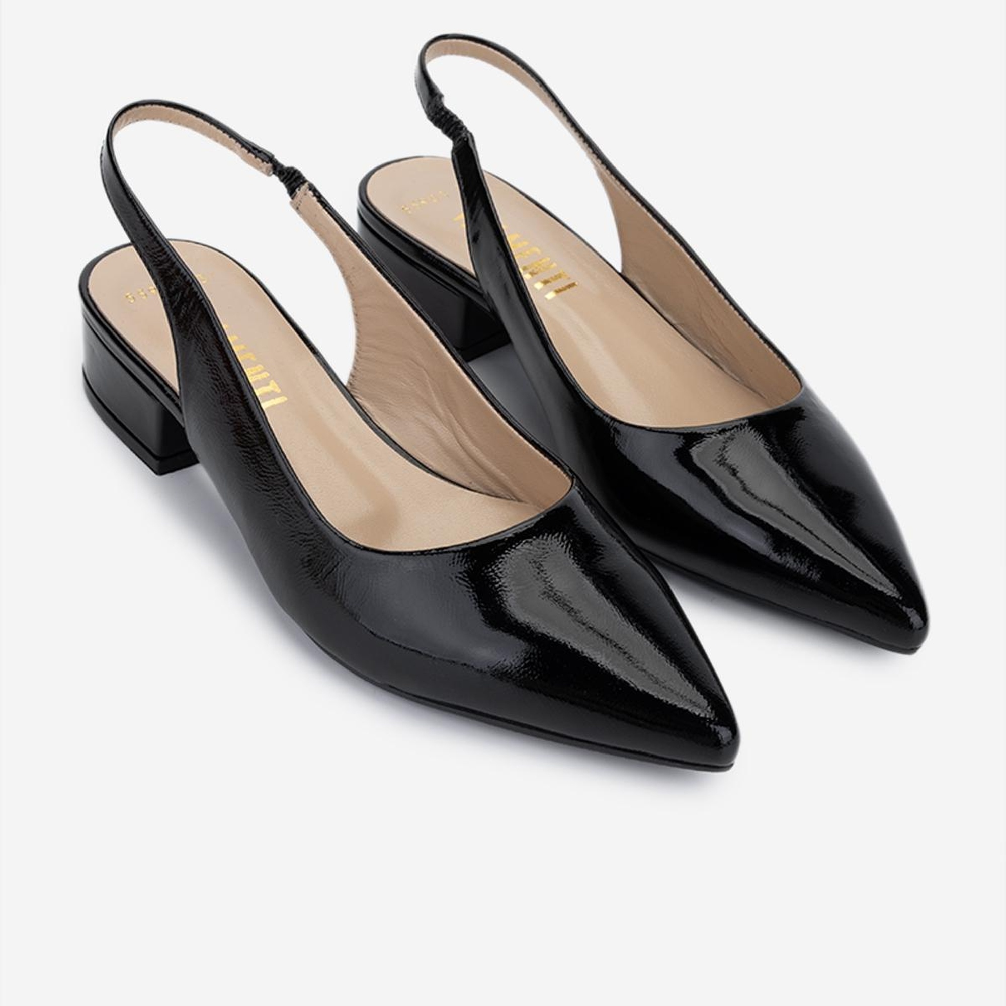 Valmenti Kadın Hakiki Deri Siyah Topuklu Ayakkabı