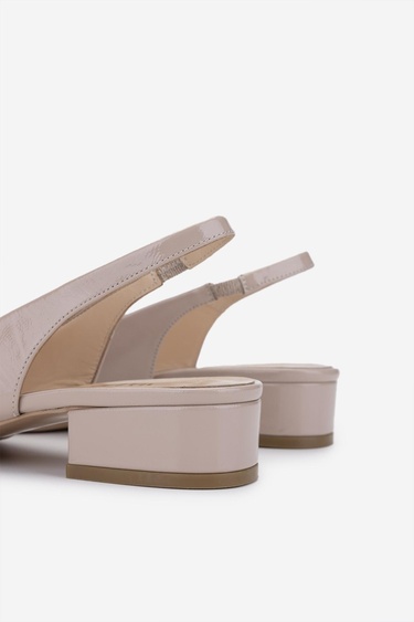  Valmenti Kadın Hakiki Deri Bej Topuklu Ayakkabı