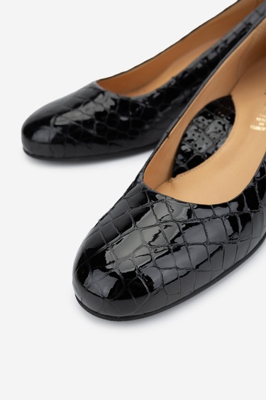  Valmenti Kadın Hakiki Deri Siyah Comfort Ayakkabı