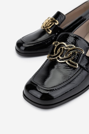  Valmenti Kadın Hakiki Deri Siyah Comfort Ayakkabı