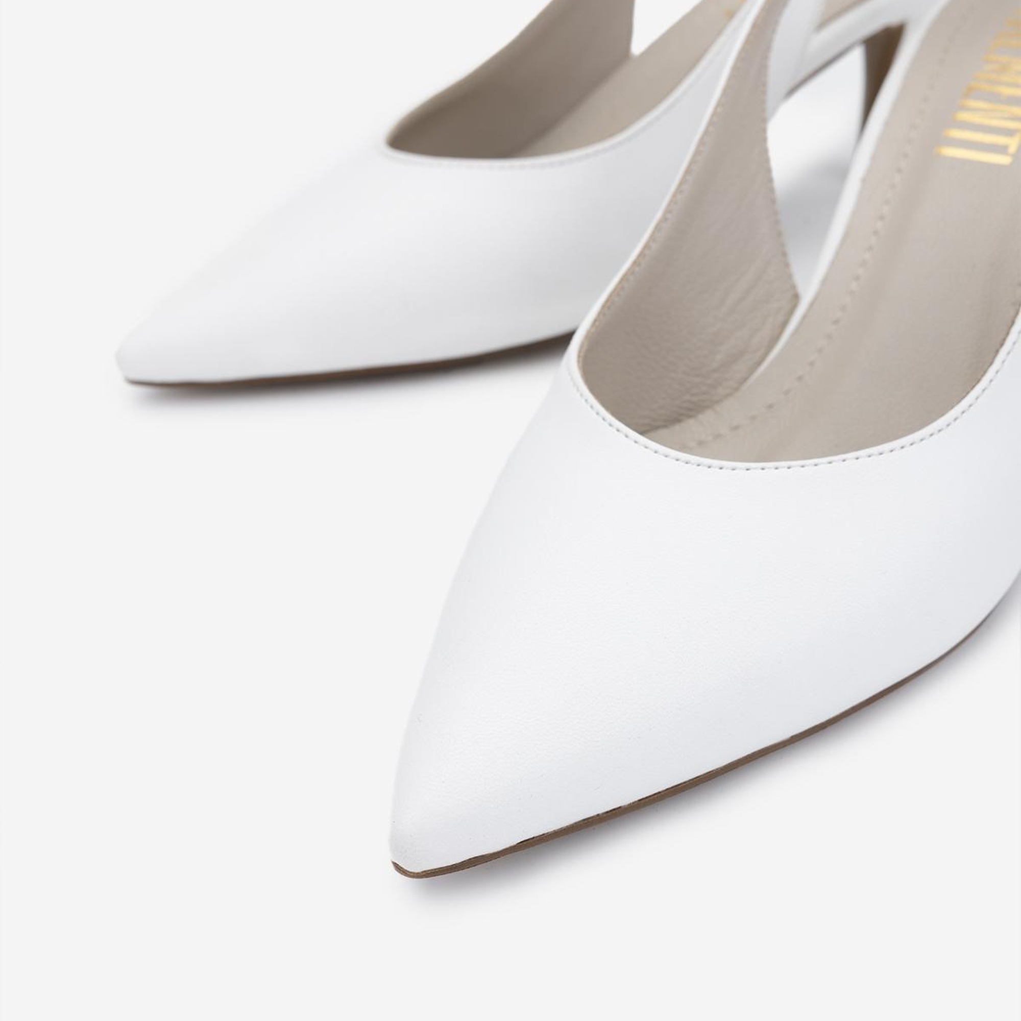 Valmenti Kadın Vegan Beyaz Topuklu Ayakkabı