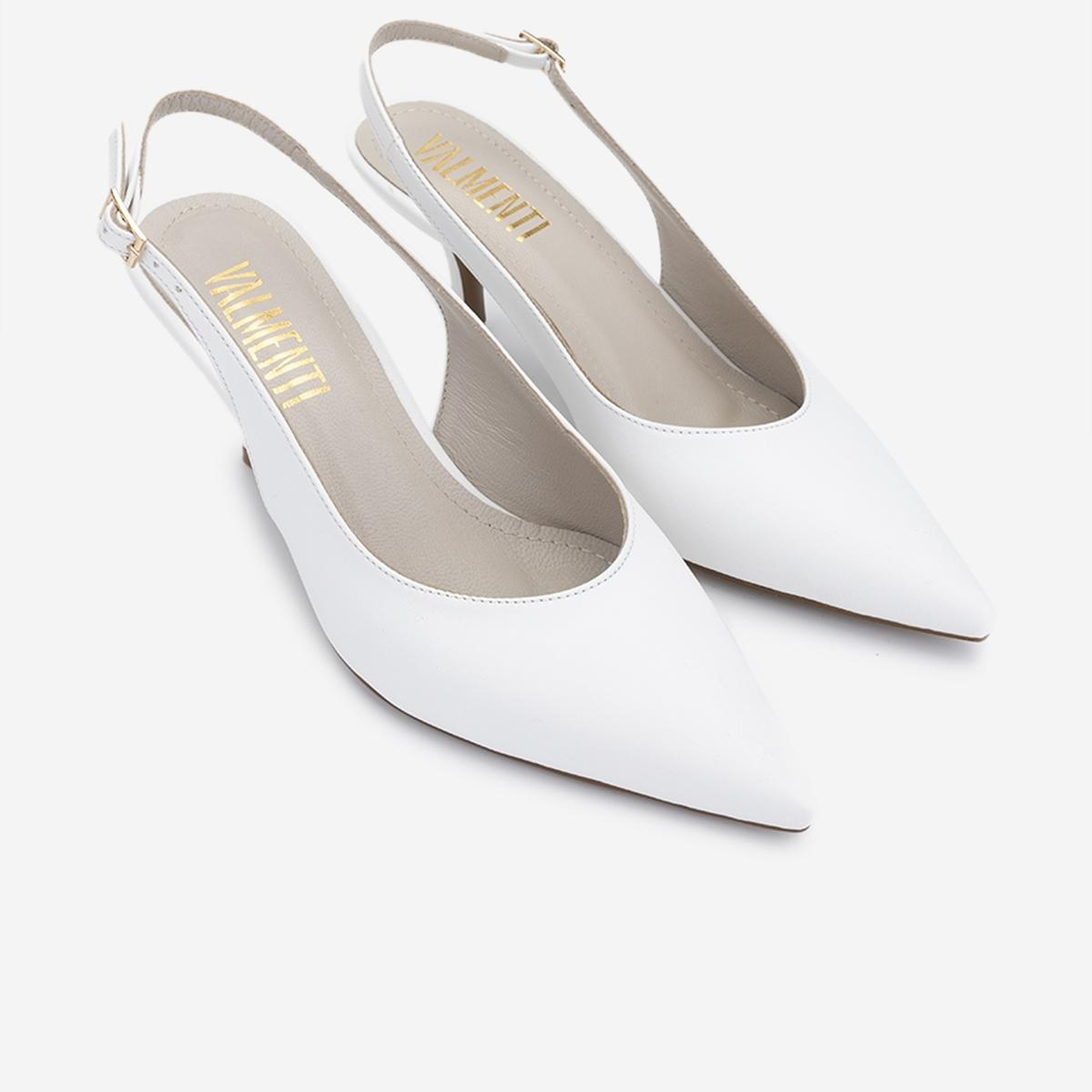 Valmenti Kadın Vegan Beyaz Topuklu Ayakkabı