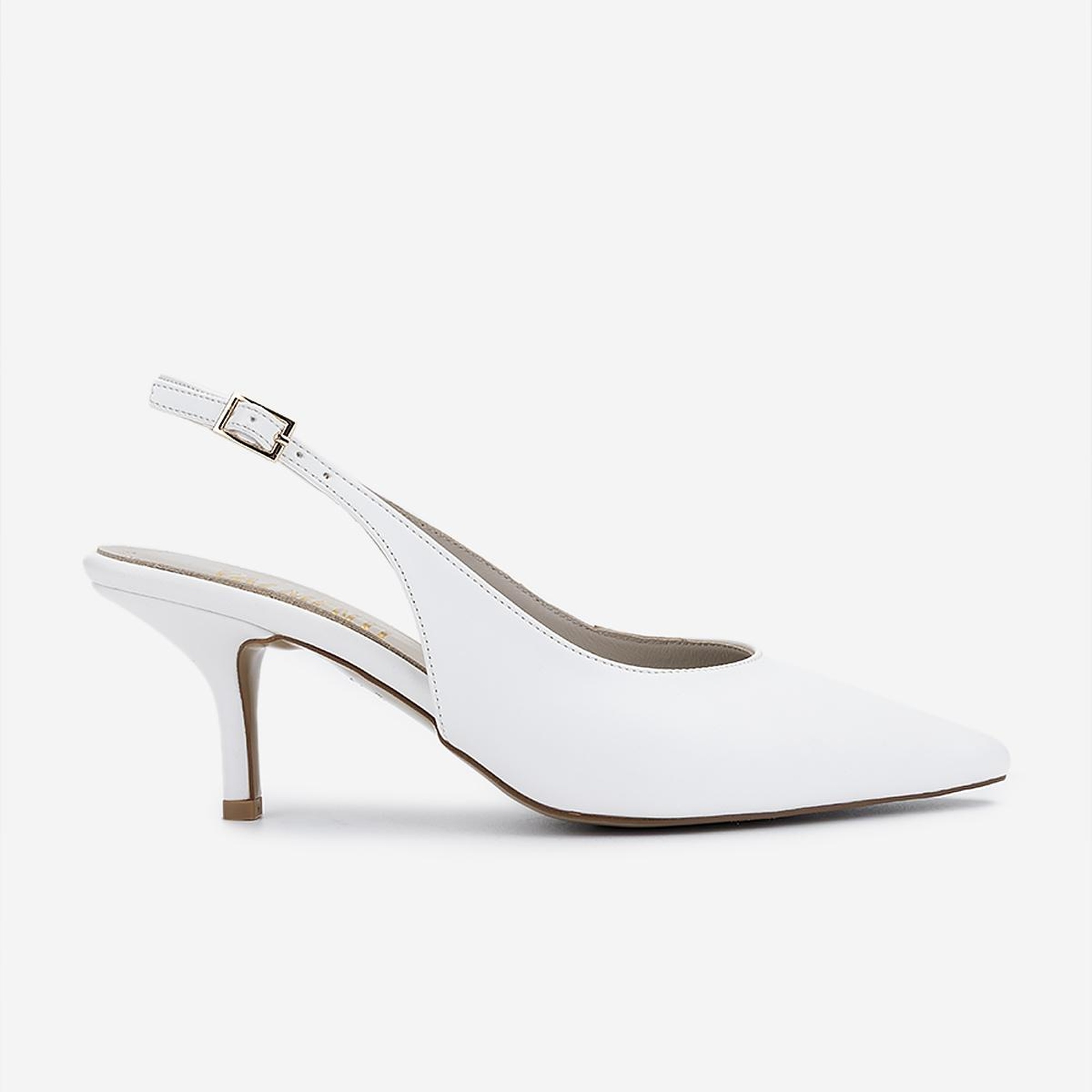 Valmenti Kadın Vegan Beyaz Topuklu Ayakkabı