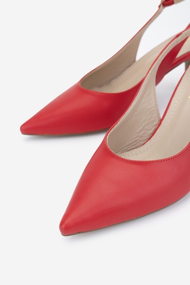  Valmenti Kadın Vegan Kırmızı Topuklu Ayakkabı