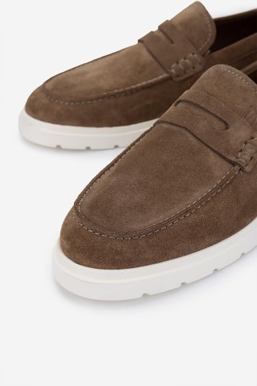  Valmenti Erkek Hakiki Deri Kahverengi Loafer Ayakkabı