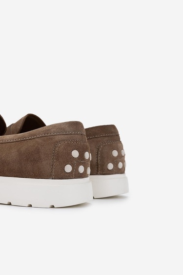  Valmenti Erkek Hakiki Deri Kahverengi Loafer Ayakkabı