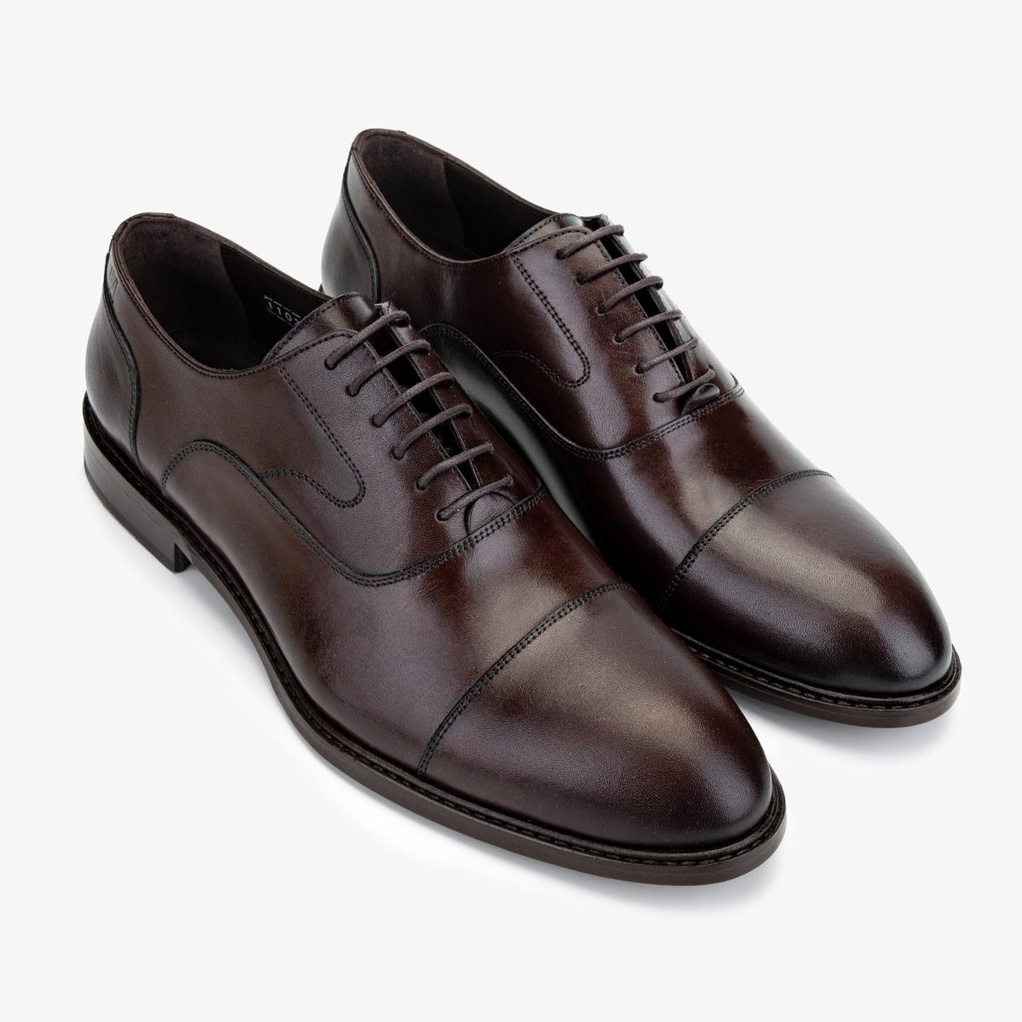 Valmenti Erkek Hakiki Deri Kahverengi Deri Klasik Ayakkabı